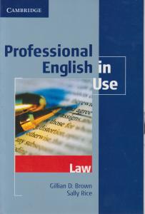 کتاب PROFESSIONAL  ENGLISH IN USE اثر براون